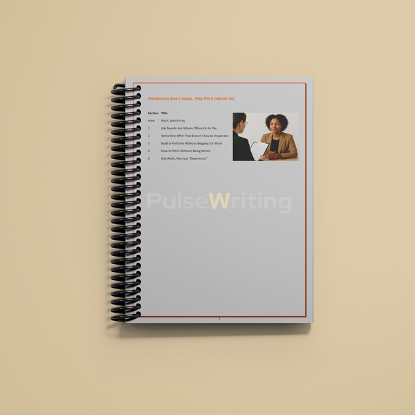 Freelancers Don’t Apply. They Pitch